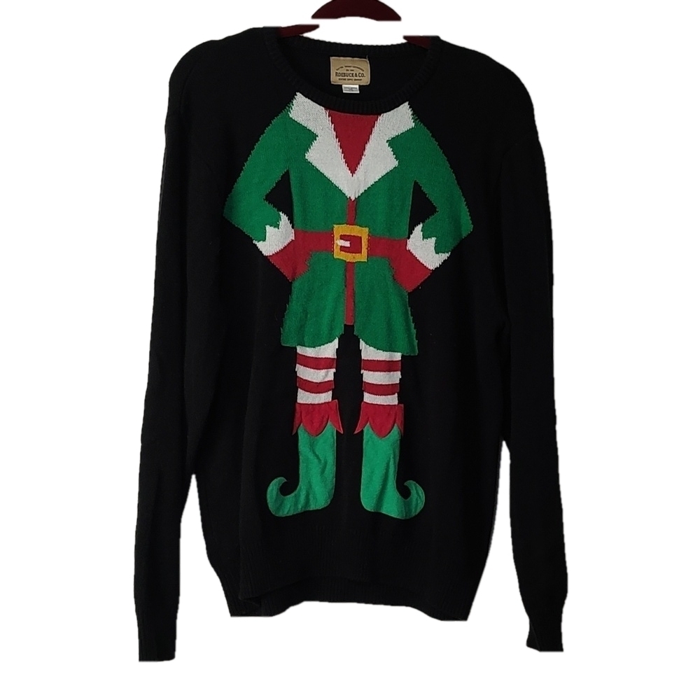 Roebuck & Co. Ugly Christmas Sweater Size L